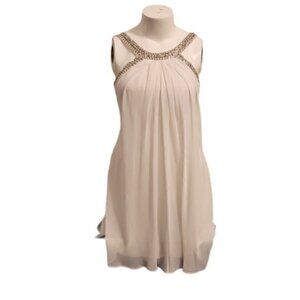 [Scarlett] Halter Top Flowy White Dress - Size 12